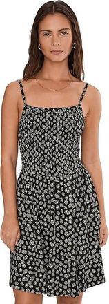 Toad&Co Camellia Tank Top Dress Womens Dress Black/Salt Print : SM, Cotton/Elastane/Lyocell