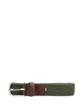 La Boucle firenze woven leather belt - Groen