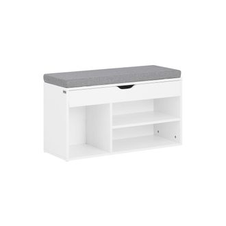 SoBuy Banco Zapatero,armario De Almacenamiento Con Caj&oacute;n Y 3 Compartimientos,h46 Cm,fsr45-hg Sobuy Es