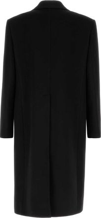 Gucci Mens Wool Blend Coat Black Cashmere