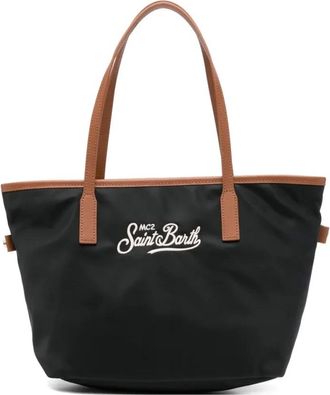 MC2 Saint Barth Tote Bags, female, Black, Size: ONE SIZE City Bag Mid Nylon