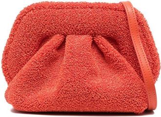 Themoirè Gea Re-Fur clutch bag - women - Polyester/Recycled PET/Polyurethane - One Size - Orange