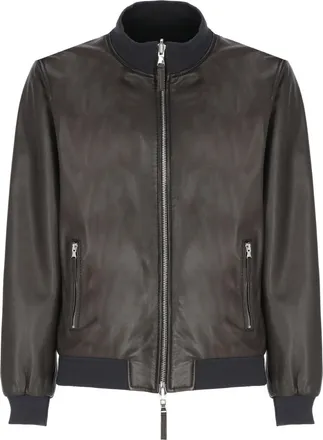 The Jack Leathers Brown Dennis Reversible Leather Jacket