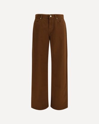 Max Mara Baggy Pants in pure cotton satin Female 40