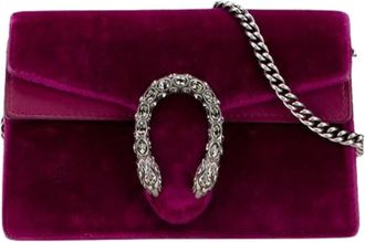 Gucci Pre-owned Mini Bags, female, Purple, Size: ONE SIZE Pre-owned Mini Leather Bag