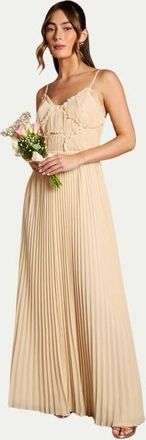 Oasis Bridesmaid Dress With Ruffle Detail in Ivory at Nordstrom, Size 12