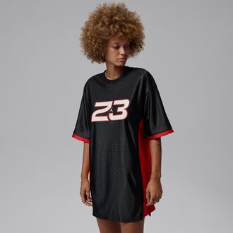 Nike Jordan Womens Jordan Brooklyn Jersey Dress in Black | IF1381-010