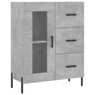 Berkfield Home Sideboard Concrete Grey 69.5x34x90 cm Engineered Wood