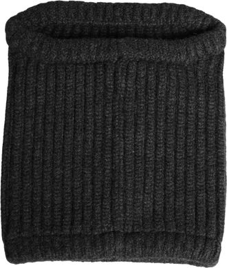 Dolce & Gabbana Black Cashmere Knitted Men Winter Neck Warmer Hat