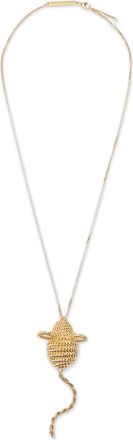 Loewe mouse-pendant necklace - women - Metal - One Size - Gold
