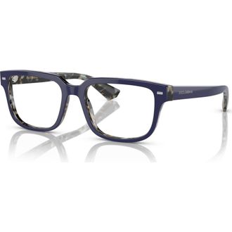 Dolce & Gabbana 54mm Square optical glasses in Blue at Nordstrom