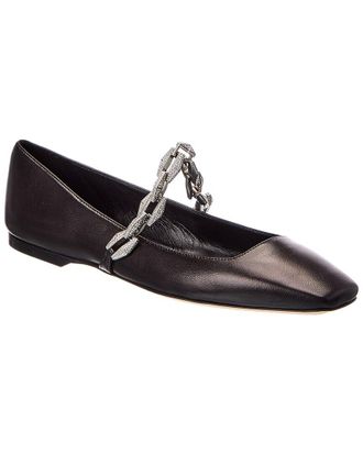 Jimmy Choo London Diamond Tilda Leather Flat