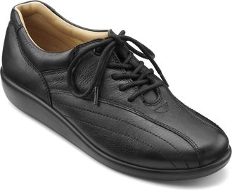 Hotter Womens Tone Lace Up Shoes In Black