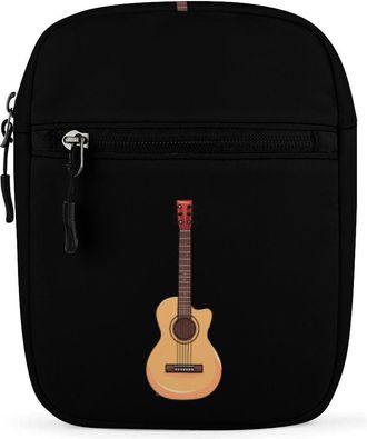 Generic Guitar Music Crossbody Bag Adjustable Satchel Cute Shoulder Bag Lightweight Sling Bags