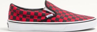 Valentino Garavani Valentino Garavani And Vans Fabric Slip-On Trainer With VLogo Checkerboard Print