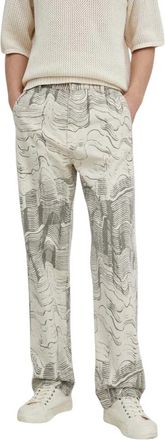 Sams&oslash;e & Sams&oslash;e Safanan Jeans - Heren - Wijde Broeken - Beige - W32 - Katoen - Broeken