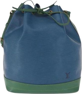 Louis Vuitton Pre-owned Leren Bucket Bag - Dames - Vintage Tas - Blauw - ONE Size - Leer - Vintage