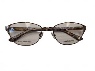 Liz Claiborne Womens Oval Glasses In Gold