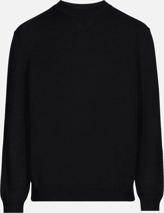 A|X Armani Exchange Mens Ribbed Knit Navy Knitwear Jumper - Size: 38