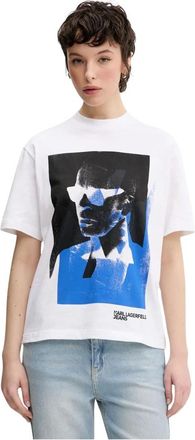 Karl Lagerfeld Mujer, Camisetas, Blanco, Talla: S