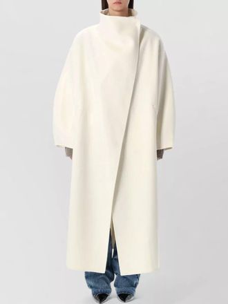 Frankie Shop wool maxi oversized funnel neck coat