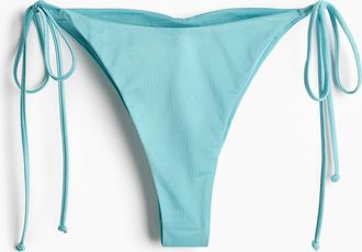 H&M Bikinihose Brazilian zum Binden - Turquoise