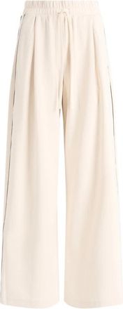 Max Mara Wkdgodezia Wijde Broek - Dames - Wijde Broeken - Beige - S - Katoen - Broeken