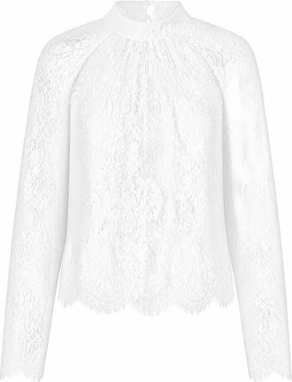 Self Portrait White Lace Blouse - female - Self Portrait - Blouses - White - XS - Blouses & Shirts