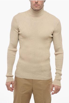 Off-white SEASONAL Turtleneck Sweater HELVET Ribbed size L