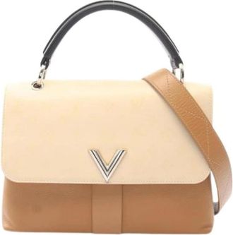 Louis Vuitton Pre-owned Vintage Handtas - Dames - Vintage Handtas - Beige - ONE Size - Leer - Vintage