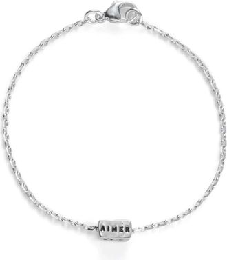 Serge Thoraval Bracelet Chaîne Aimer, Rêver, Rire Argent