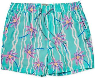 Party Pants Heat Wave Happy Hour 5-Inch Swim Trunks in Teal at Nordstrom, Size Xx-Large