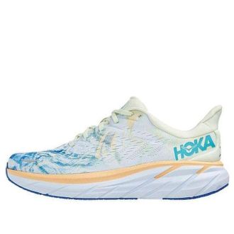 Hoka One One Clifton 8 Wide White Blue 1121374-TGT