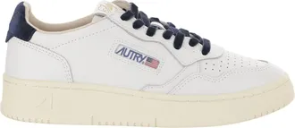 Autry Medalist Low Leather Sneakers With Velvet Lacing