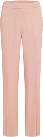 Karl Lagerfeld Fluid Tailored Pants - Dames - Straight fit broeken - Roze - M - Satijn - Broeken