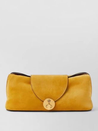 Versace shoulder bag clutch chain strap suede