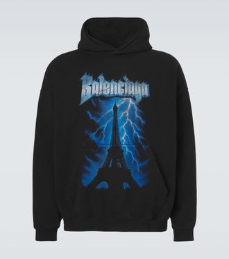 Balenciaga Printed cotton hoodie