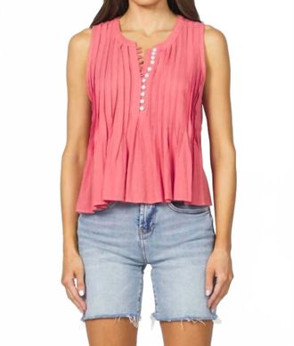 Dear John Denim Myron Sleeveless Top In Dubberry