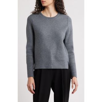 Kobi Halperin Holli Rhinestone Sweater in Grey Melange at Nordstrom, Size Small