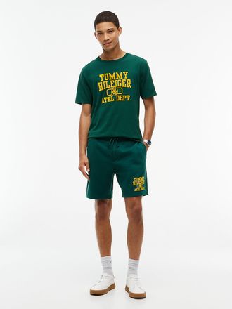 Tommy Hilfiger Mens Athletic Department Logo Sweatshort - Ornamental Green - XXL