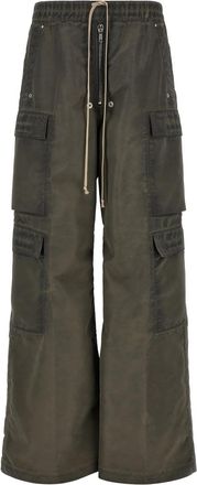 Rick Owens Grey Oversized Cargo Pants