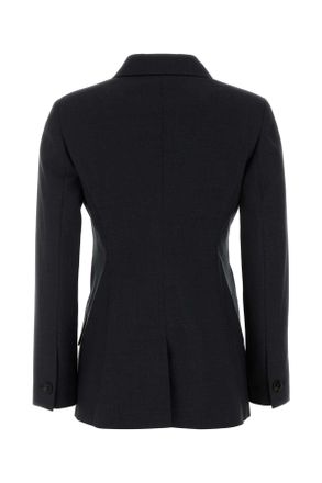 Gucci Womens Charcoal Wool Blazer Grey T Wooldomestic Buffalo Giacche E Gilet