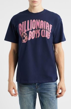 Billionaire Boys Club Curve Logo Graphic Cotton T-Shirt in Navy Blazer at Nordstrom, Size Xx-Large R