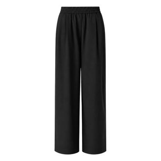 Meimeij Pantalones Anchos de Pinzas - Trousers - Mujer - Negro - XS