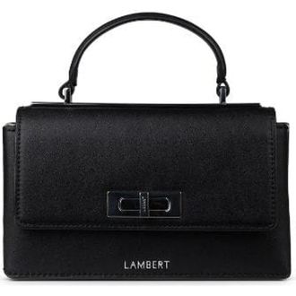 LAMBERT The Simone - Vegan Leather Handbag in Black at Nordstrom