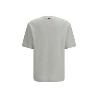 Thom Browne Mens Gray Cotton T-Shirt