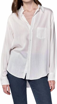 Dear John Denim Galli Button Down Top In White