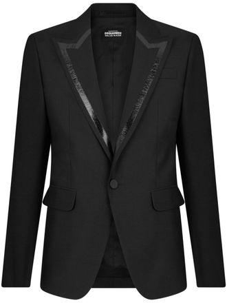 Dsquared2 Blazer met enkele rij knopen - Zwart
