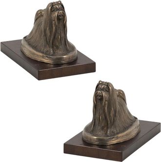 OEM Shih Tzu, Shi Tsu, Shi-tzu, Szi-cu, Szitzu: Estatuilla De Perro, Figura Sobre Una Base Blanca, Trofeo Para Una Exposici&oacute;n De Perros De Art-dog