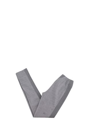 Paco Rabanne Grey Stretch Knit Slim Fit Trousers Size XXS